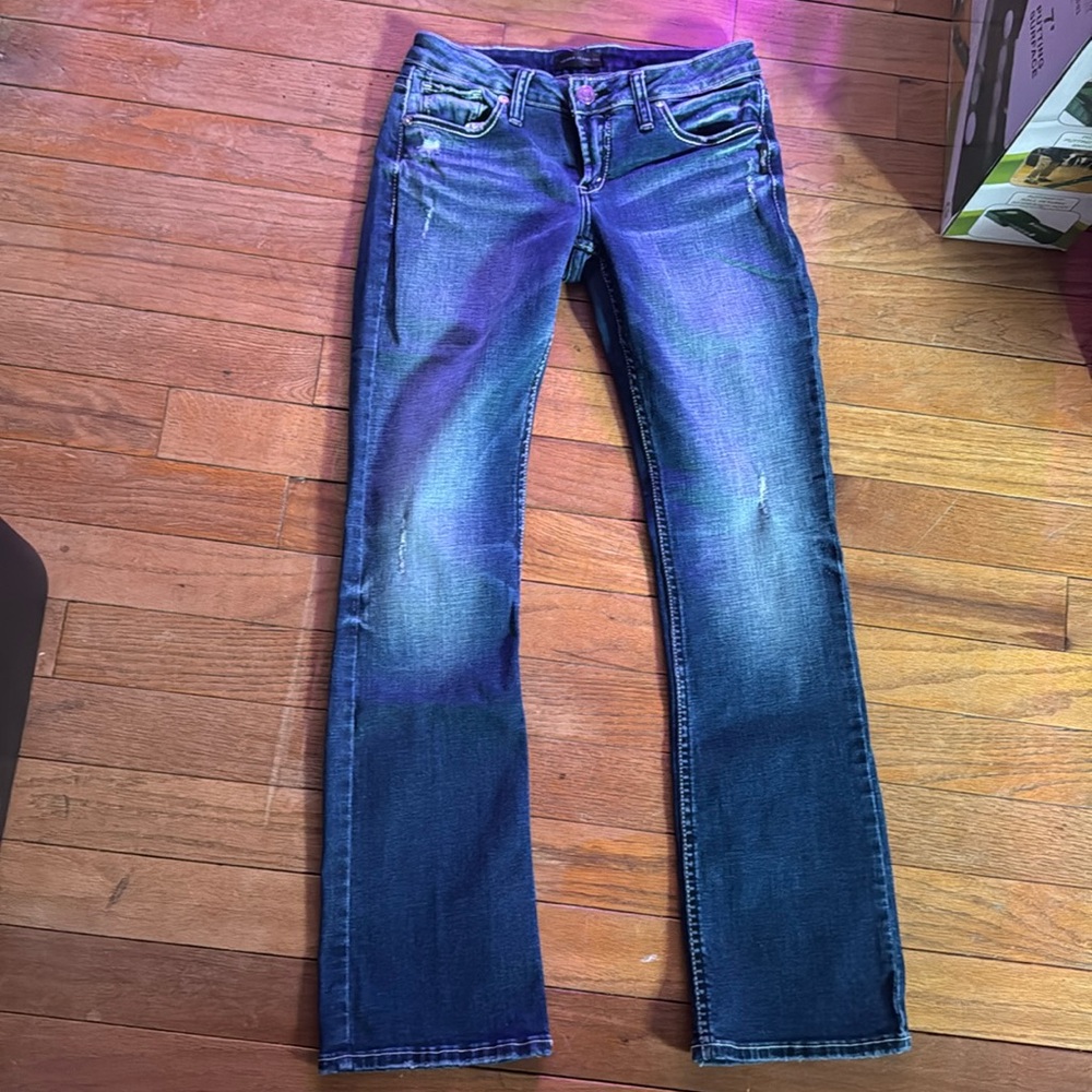 Women’s silver jeans w27, L31